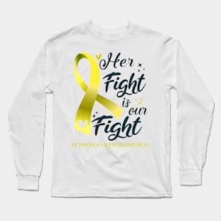 Retinoblastoma Awareness HER FIGHT IS OUR FIGHT Long Sleeve T-Shirt